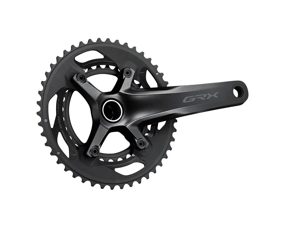Shimano GRX FC-RX600 Crankset (Black) (2 x 11 Speed) (Hollowtech II) (172.5mm) (46/30T) (110 Asymmetric BCD)